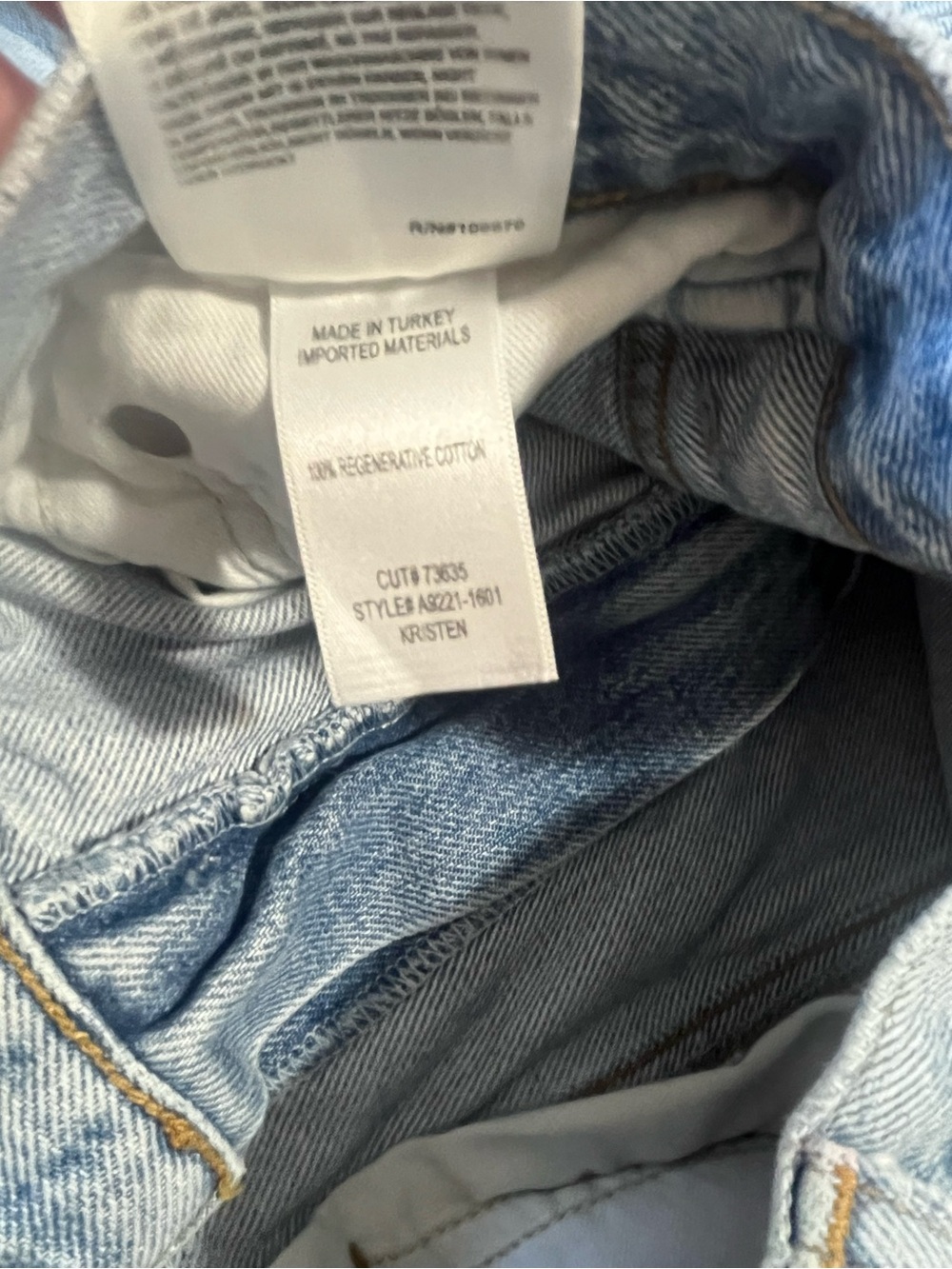 AGOLDE Kristen High-Rise Barrel Jeans in Light Blue Women’s Size 27 - Picture 7 of 10